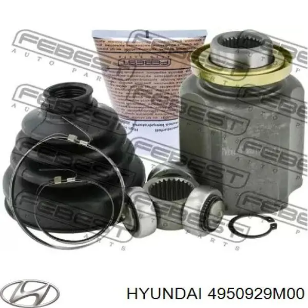 4950929M00 Hyundai/Kia fuelle, árbol de transmisión exterior izquierdo