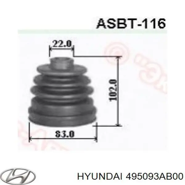  Fuelle, árbol de transmisión delantero exterior para Hyundai Trajet FO