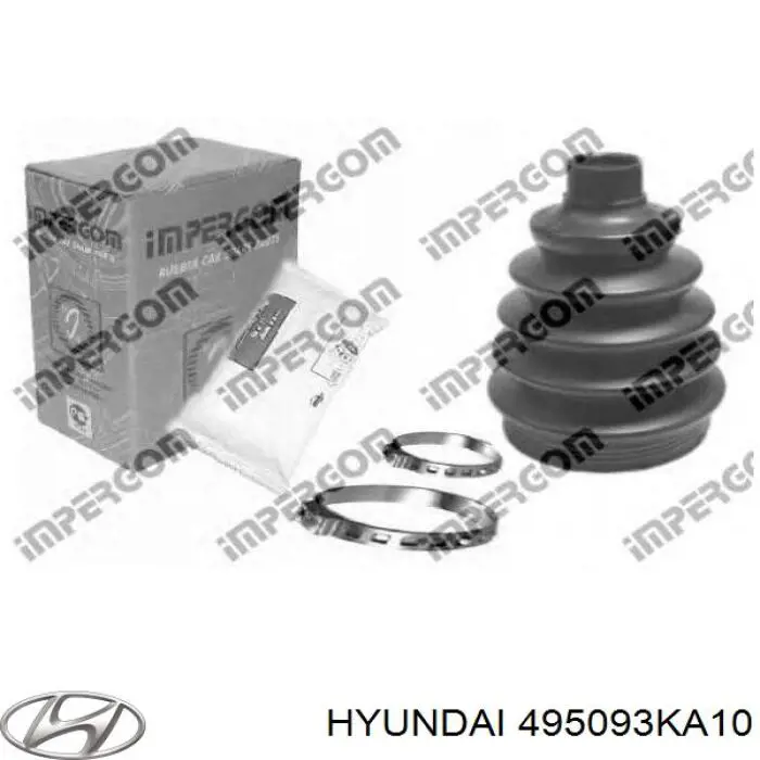 495093KA10 Hyundai/Kia fuelle, árbol de transmisión delantero exterior