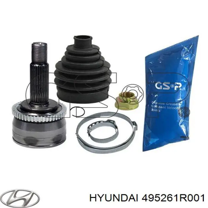 495261R001 Hyundai/Kia árbol de transmisión delantero izquierdo