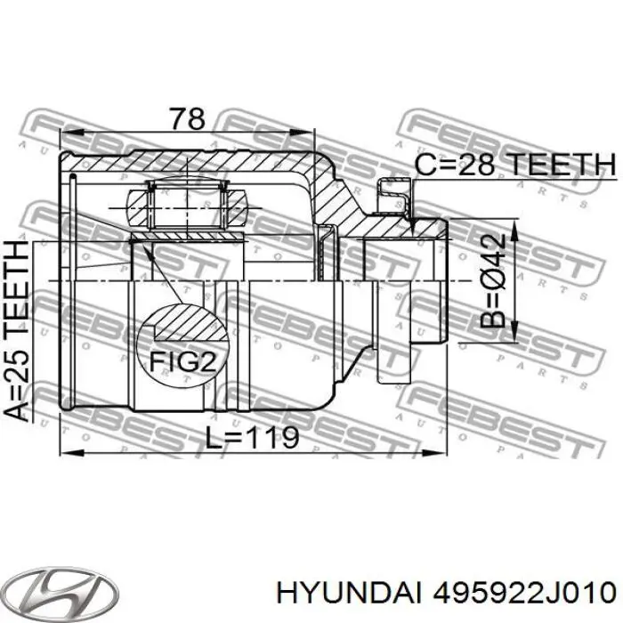 495922J010 Hyundai/Kia 