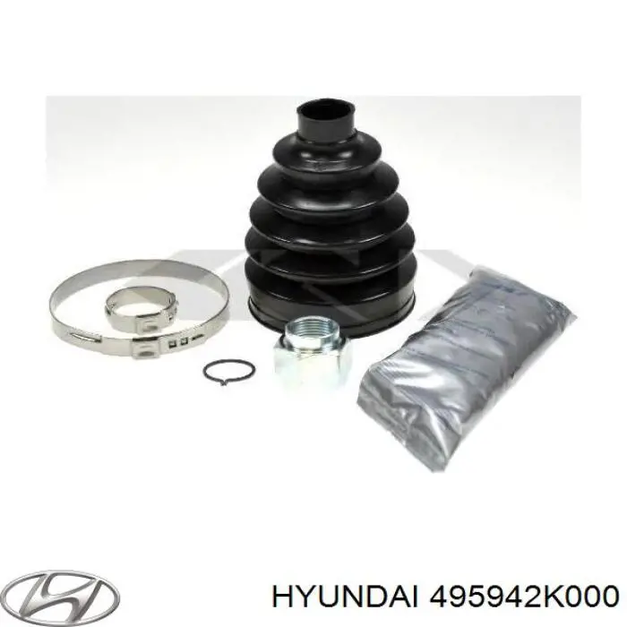 495942K000 Hyundai/Kia fuelle, árbol de transmisión delantero exterior