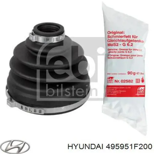 495951F200 Hyundai/Kia fuelle, árbol de transmisión delantero interior