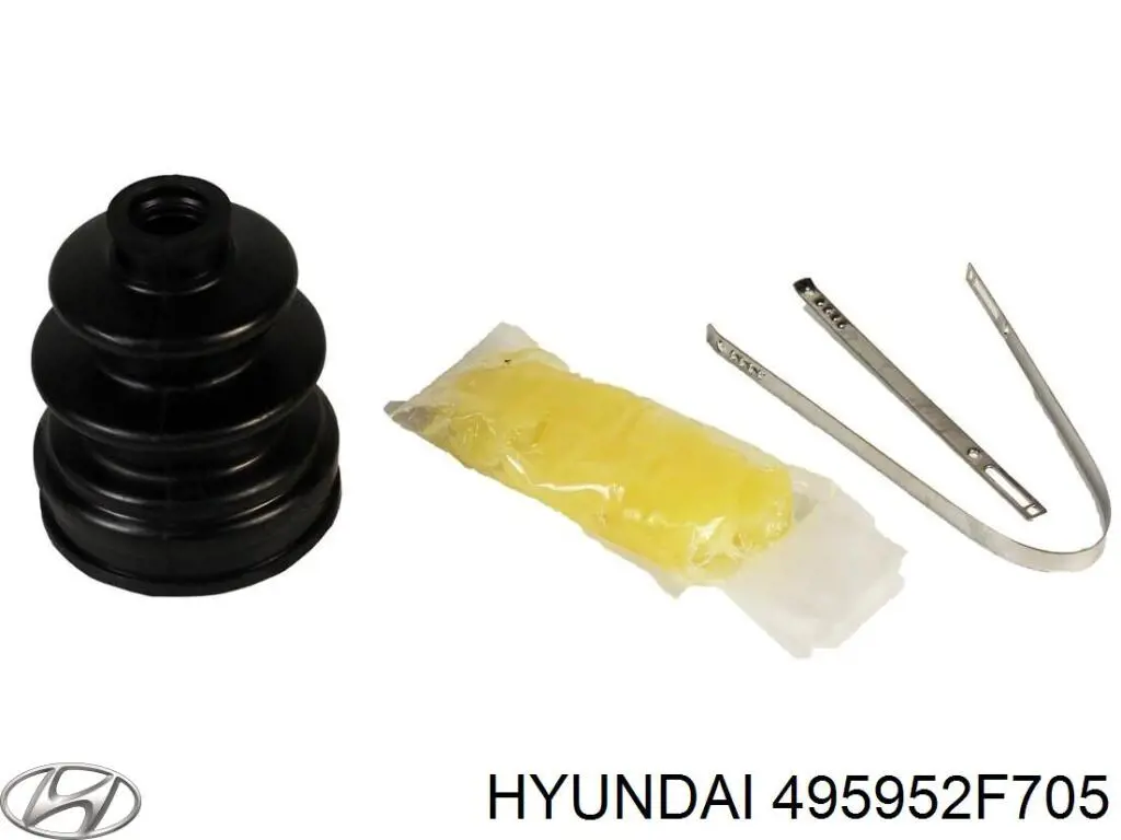 495952F705 Hyundai/Kia fuelle, árbol de transmisión delantero interior izquierdo