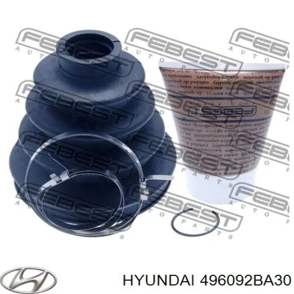 496092BA30 Hyundai/Kia fuelle, árbol de transmisión delantero exterior