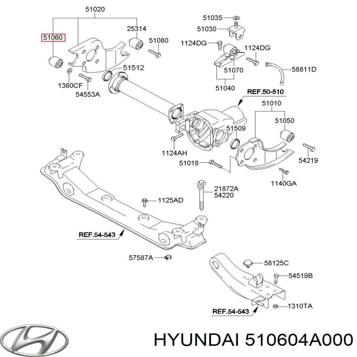 510604A000 Hyundai/Kia 