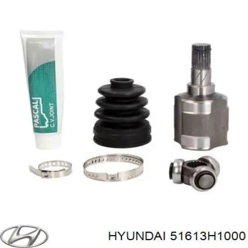 51613H1000 Hyundai/Kia fuelle, árbol de transmisión delantero exterior