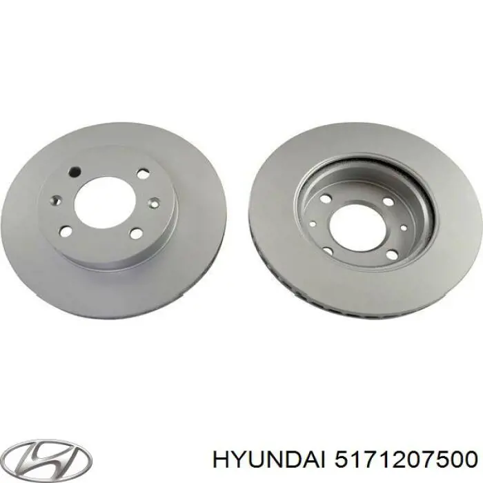 5171207500 Hyundai/Kia freno de disco delantero