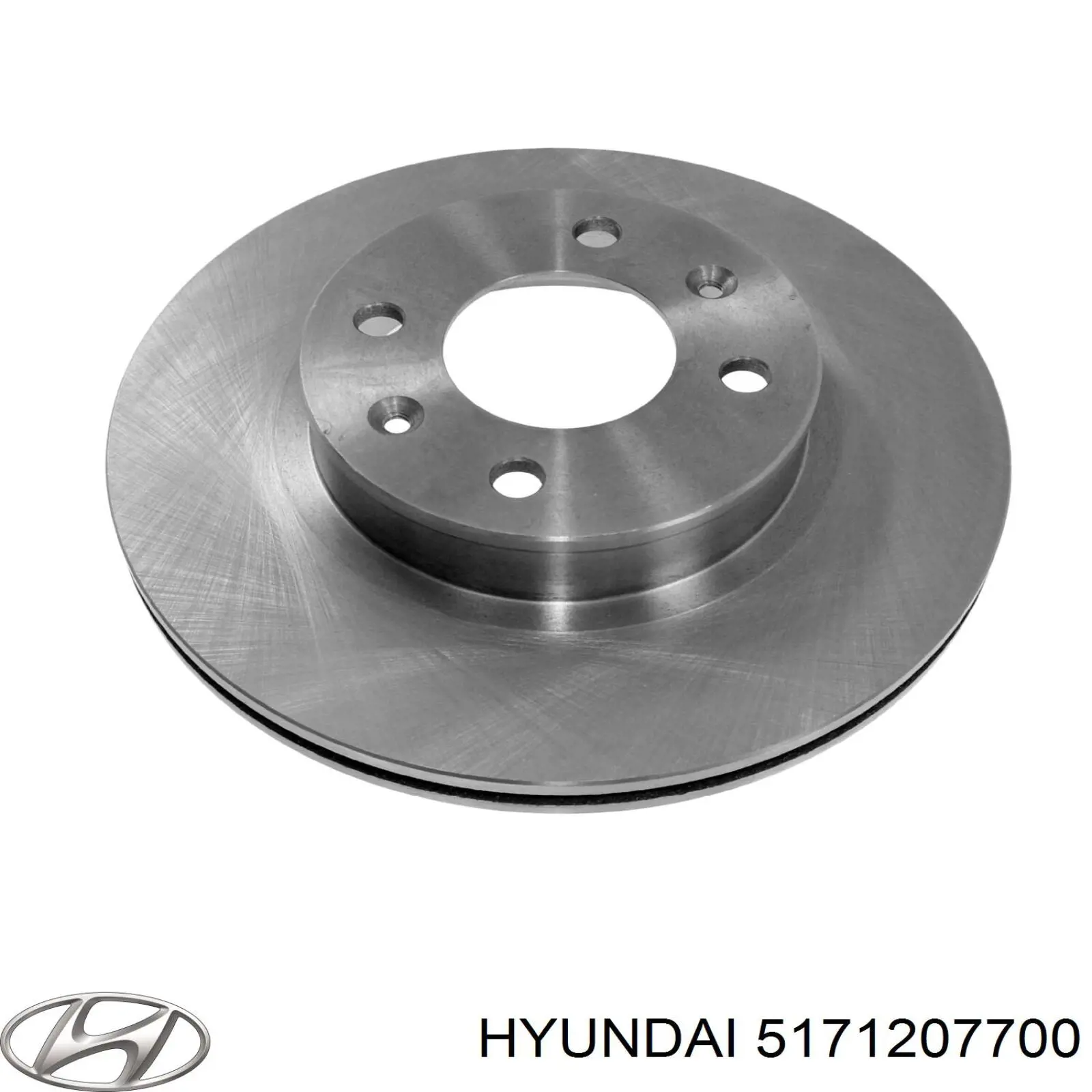 5171207700 Hyundai/Kia freno de disco delantero