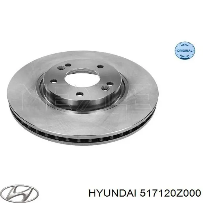 517120Z000 Hyundai/Kia freno de disco delantero