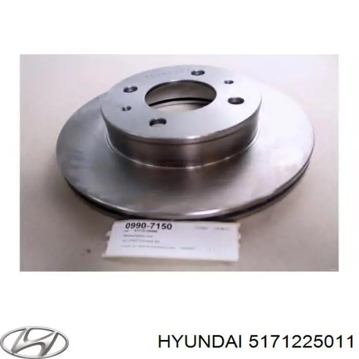 5171225011 Hyundai/Kia freno de disco delantero