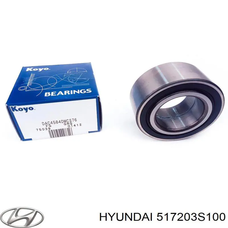 517203S100 Hyundai/Kia cojinete de rueda delantero