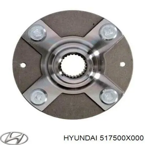 517500X000 Hyundai/Kia cubo de rueda delantero