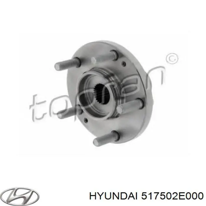 517502E000 Hyundai/Kia cubo de rueda delantero