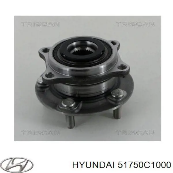 51750C1000 Hyundai/Kia cubo de rueda delantero