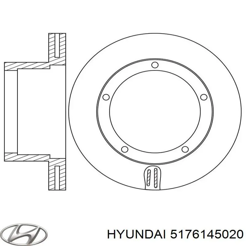  Freno de disco delantero para Hyundai HD 