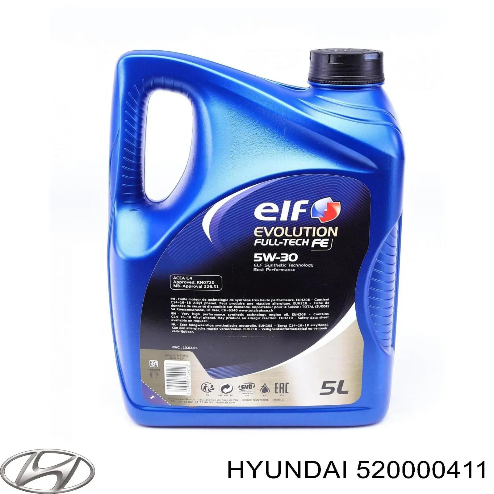 520000411 Hyundai/Kia aceite de motor