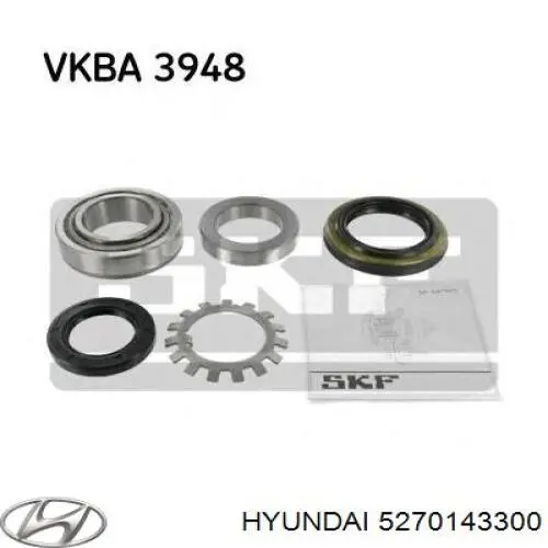 5270143300 Hyundai/Kia cojinete de rueda trasero