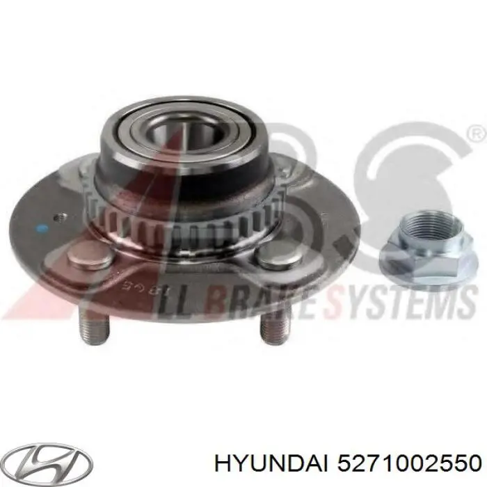 5271002550 Hyundai/Kia cubo de rueda trasero