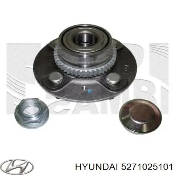 5271025101 Hyundai/Kia cubo de rueda trasero