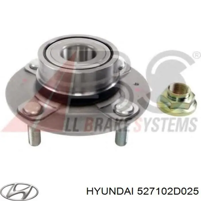 527102D025 Hyundai/Kia cubo de rueda trasero