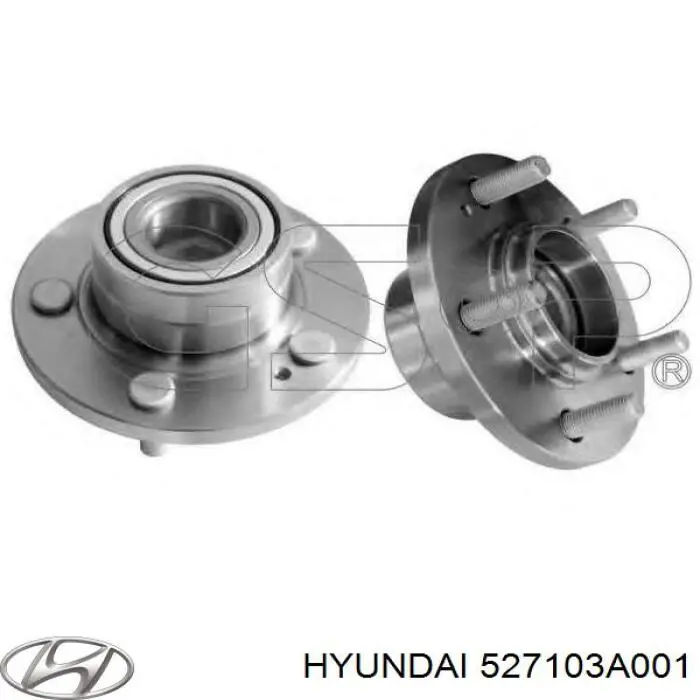 527103A001 Hyundai/Kia cubo de rueda trasero