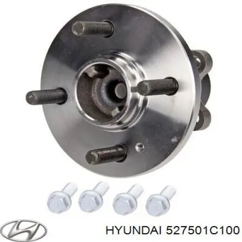 527501C100 Hyundai/Kia cubo de rueda trasero