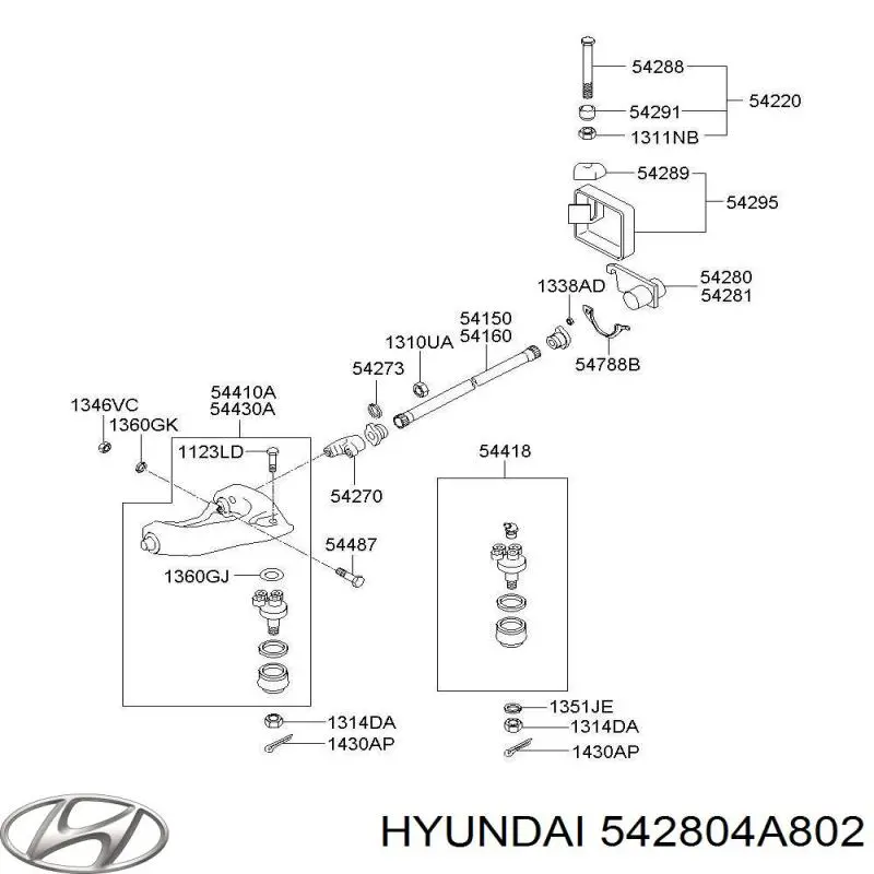 542804A802 Hyundai/Kia 