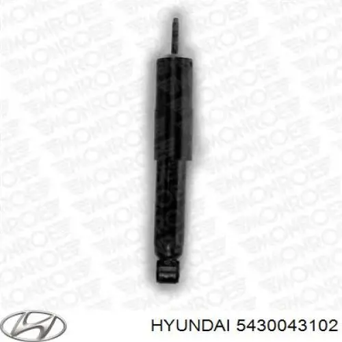 5430043102 Hyundai/Kia amortiguador delantero