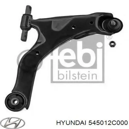 545012C000 Hyundai/Kia barra oscilante, suspensión de ruedas delantera, inferior derecha