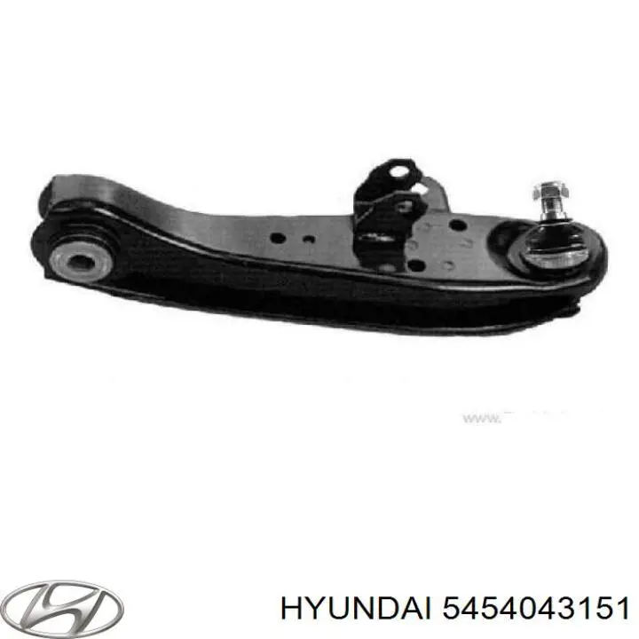 5454043151 Hyundai/Kia barra oscilante, suspensión de ruedas delantera, inferior derecha