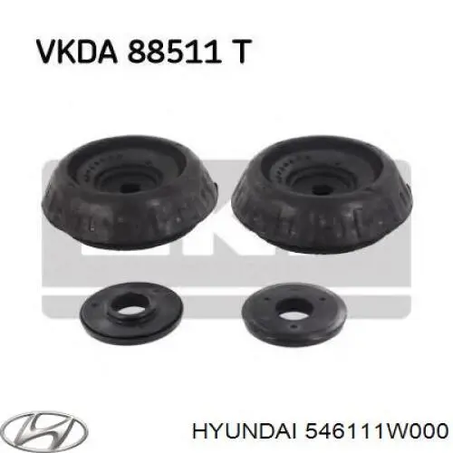 546111W000 Hyundai/Kia soporte amortiguador delantero