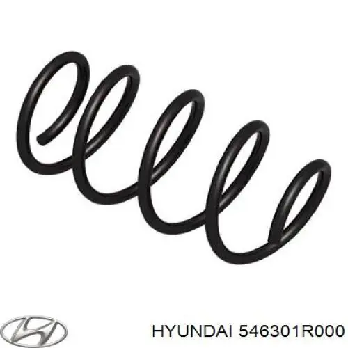 546301R000 Hyundai/Kia muelle de suspensión eje delantero