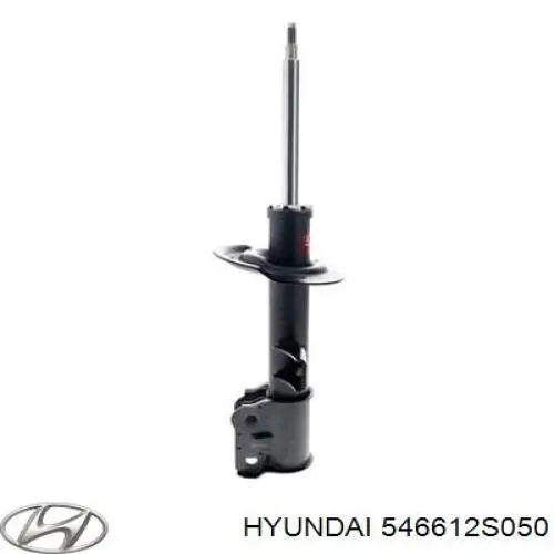 546612S050 Hyundai/Kia amortiguador delantero izquierdo