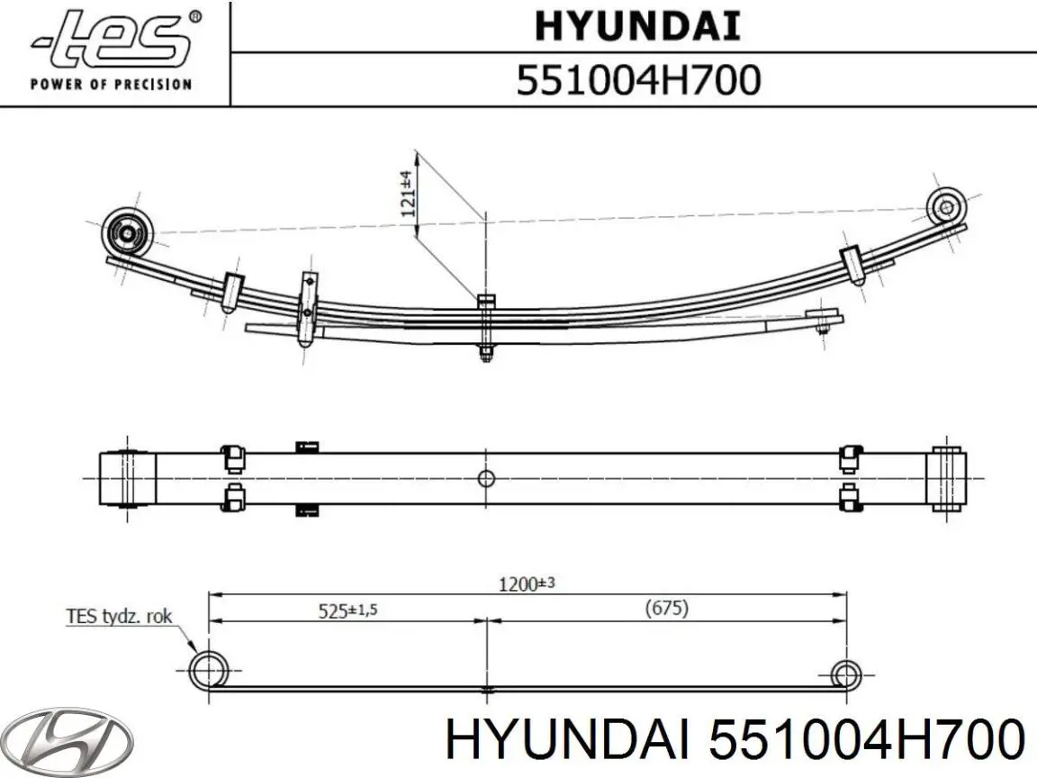 551004H700FFF Hyundai/Kia ballesta trasera