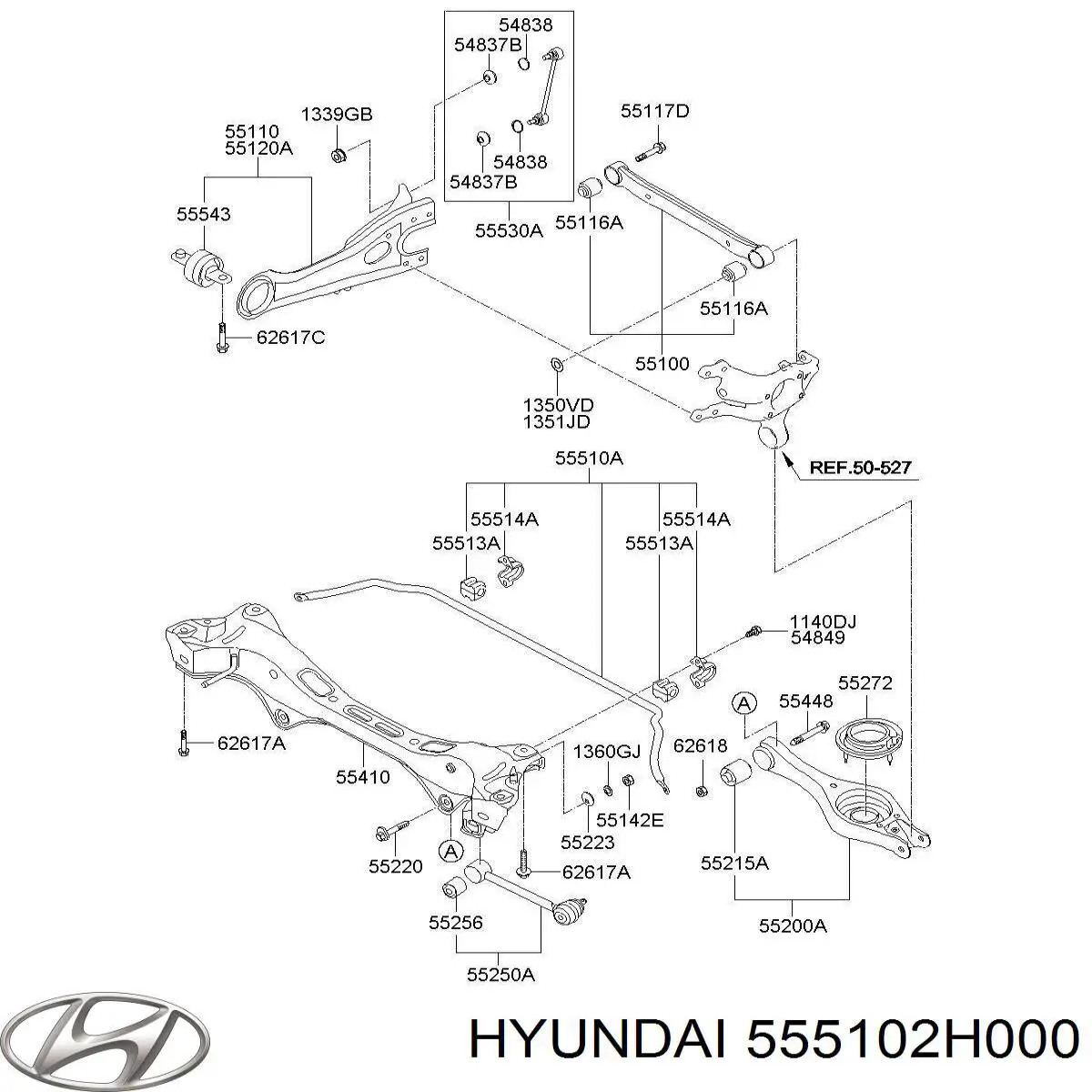  Estabilizador trasero para Hyundai Elantra 4 