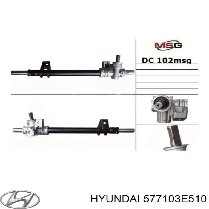 577103E510 Hyundai/Kia cremallera de dirección