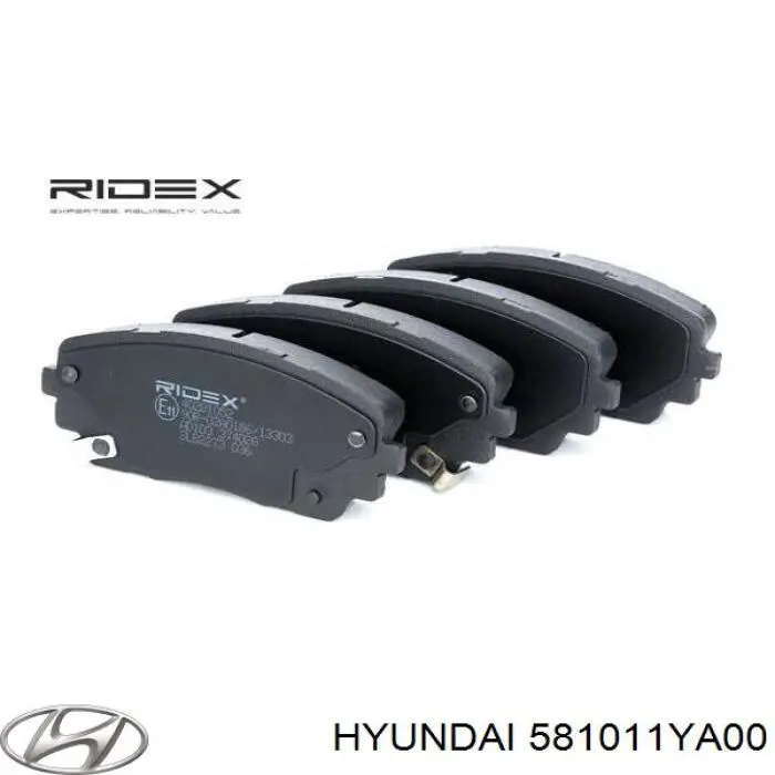 581011YA00 Hyundai/Kia pastillas de freno delanteras