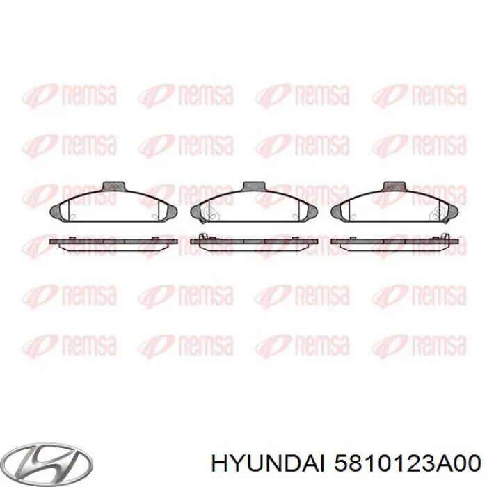 5810123A00 Hyundai/Kia pastillas de freno delanteras