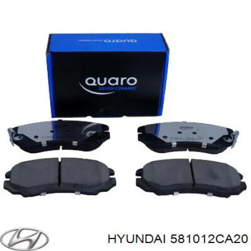 581012CA20 Hyundai/Kia pastillas de freno delanteras