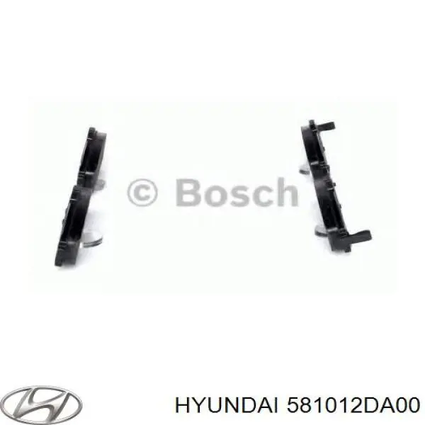 581012DA00 Hyundai/Kia pastillas de freno delanteras