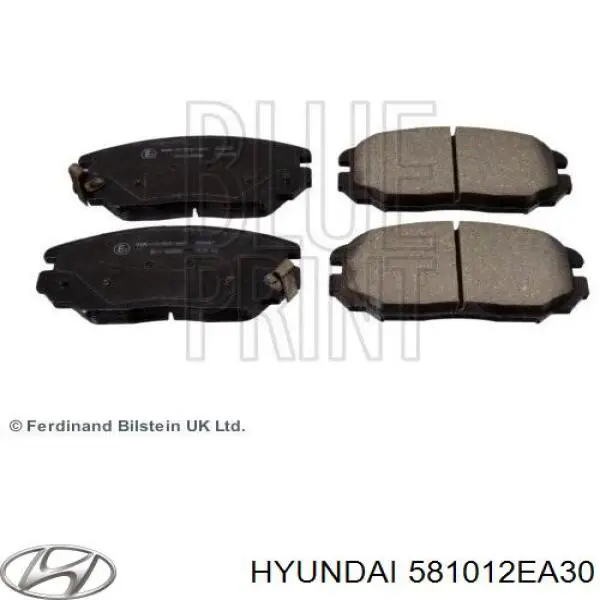 581012EA30 Hyundai/Kia pastillas de freno delanteras