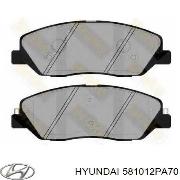 581012PA70 Hyundai/Kia pastillas de freno delanteras