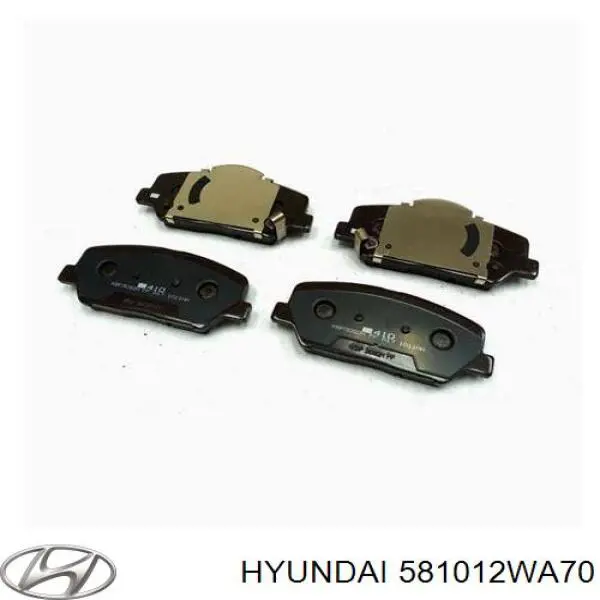 581012WA70 Hyundai/Kia pastillas de freno delanteras