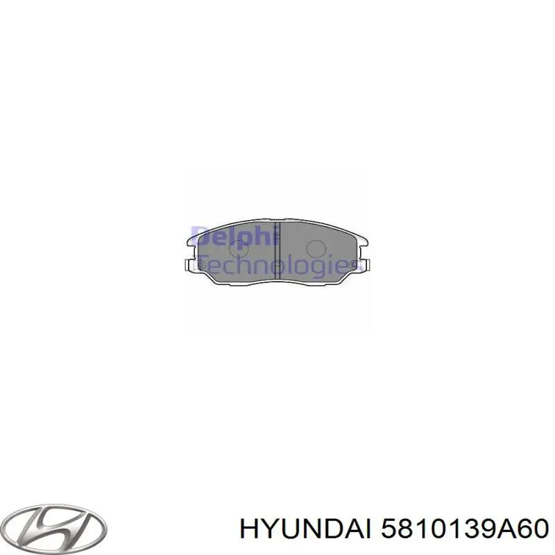 5810139A60 Hyundai/Kia pastillas de freno delanteras