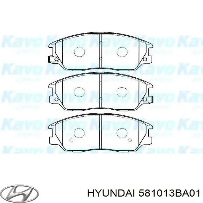 581013BA01 Hyundai/Kia pastillas de freno delanteras