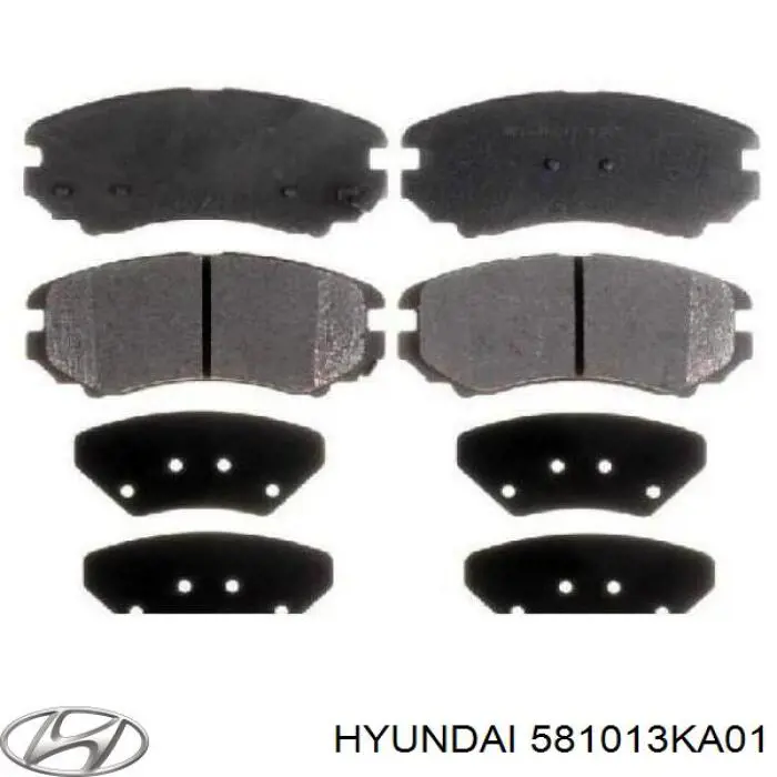 581013KA01 Hyundai/Kia pastillas de freno delanteras