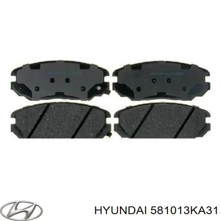 581013KA31 Hyundai/Kia pastillas de freno delanteras