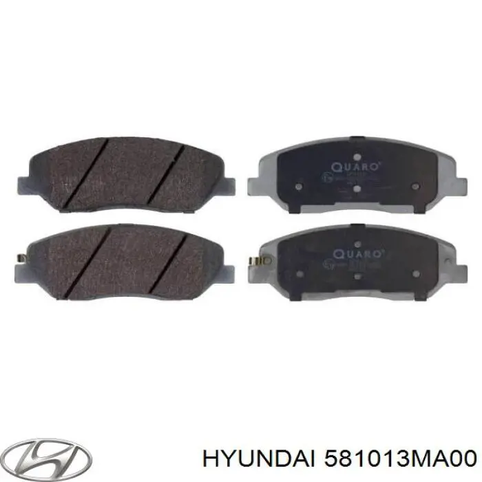 581013MA00 Hyundai/Kia pastillas de freno delanteras