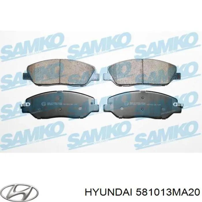 581013MA20 Hyundai/Kia pastillas de freno delanteras